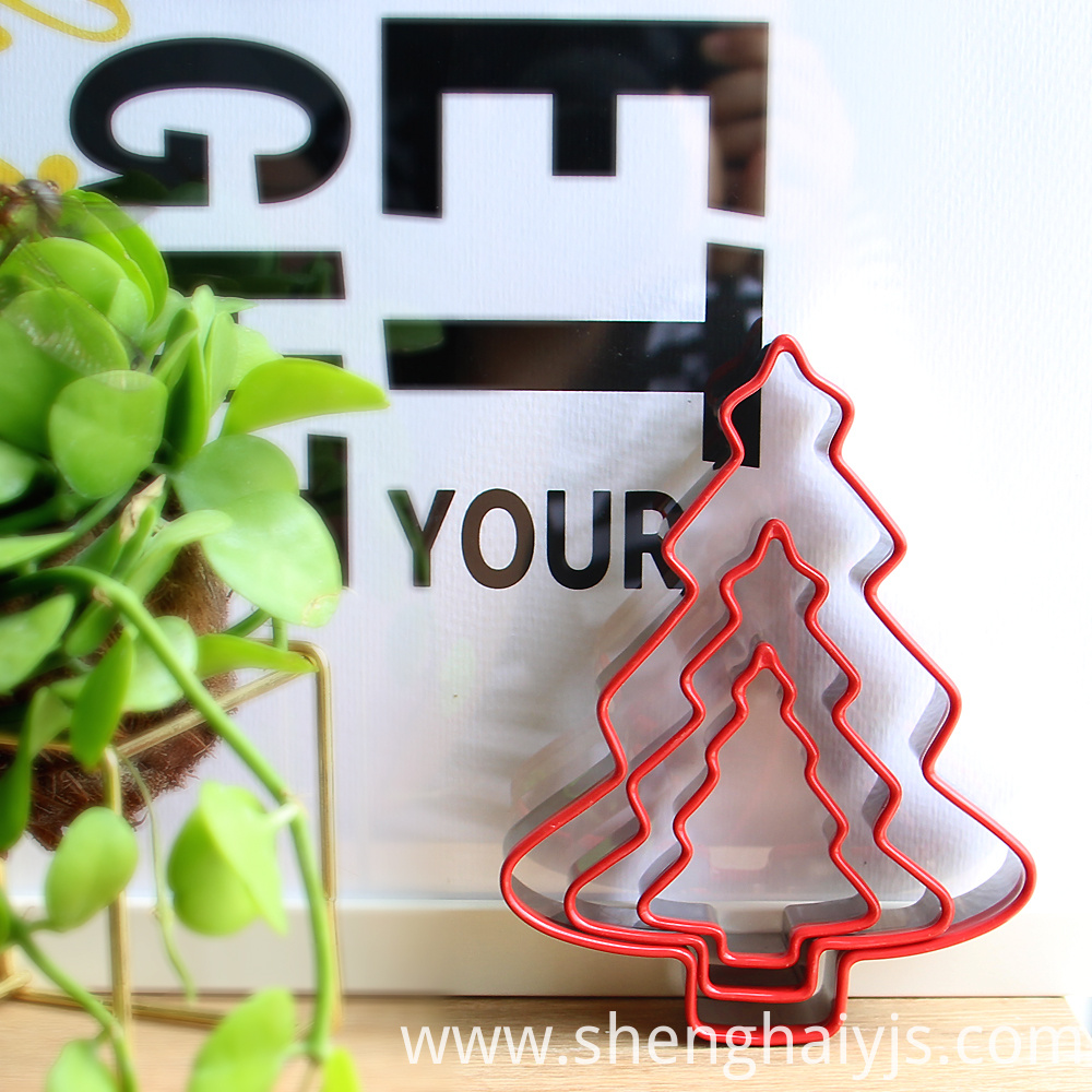 3pcs Stainless steel tree shaped cookie cutter set 3pcs Stainless steel tree shaped cookie cutter set